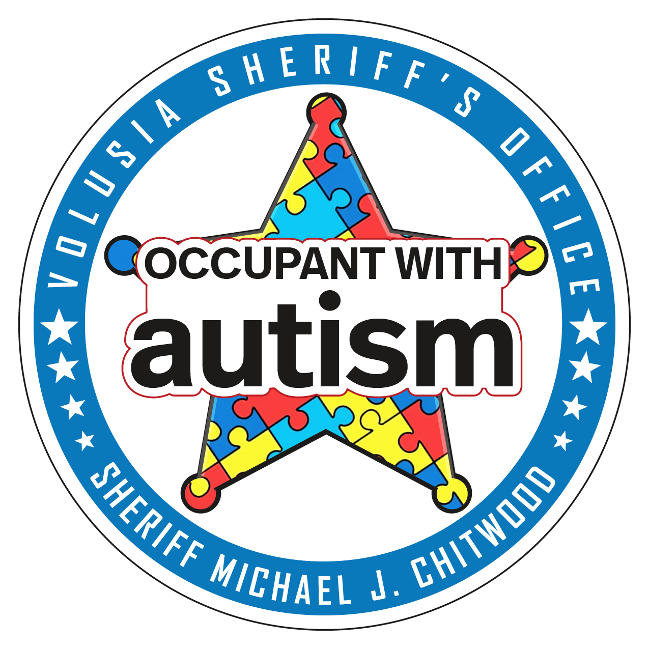 Puzzle Pieces Autism Decal