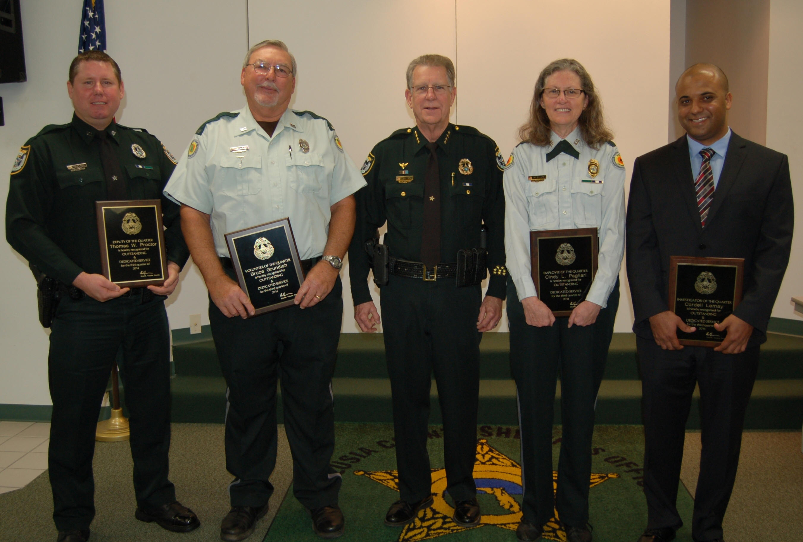 Sheriff's Office Recognizes Top Employees Of The Quarter Image