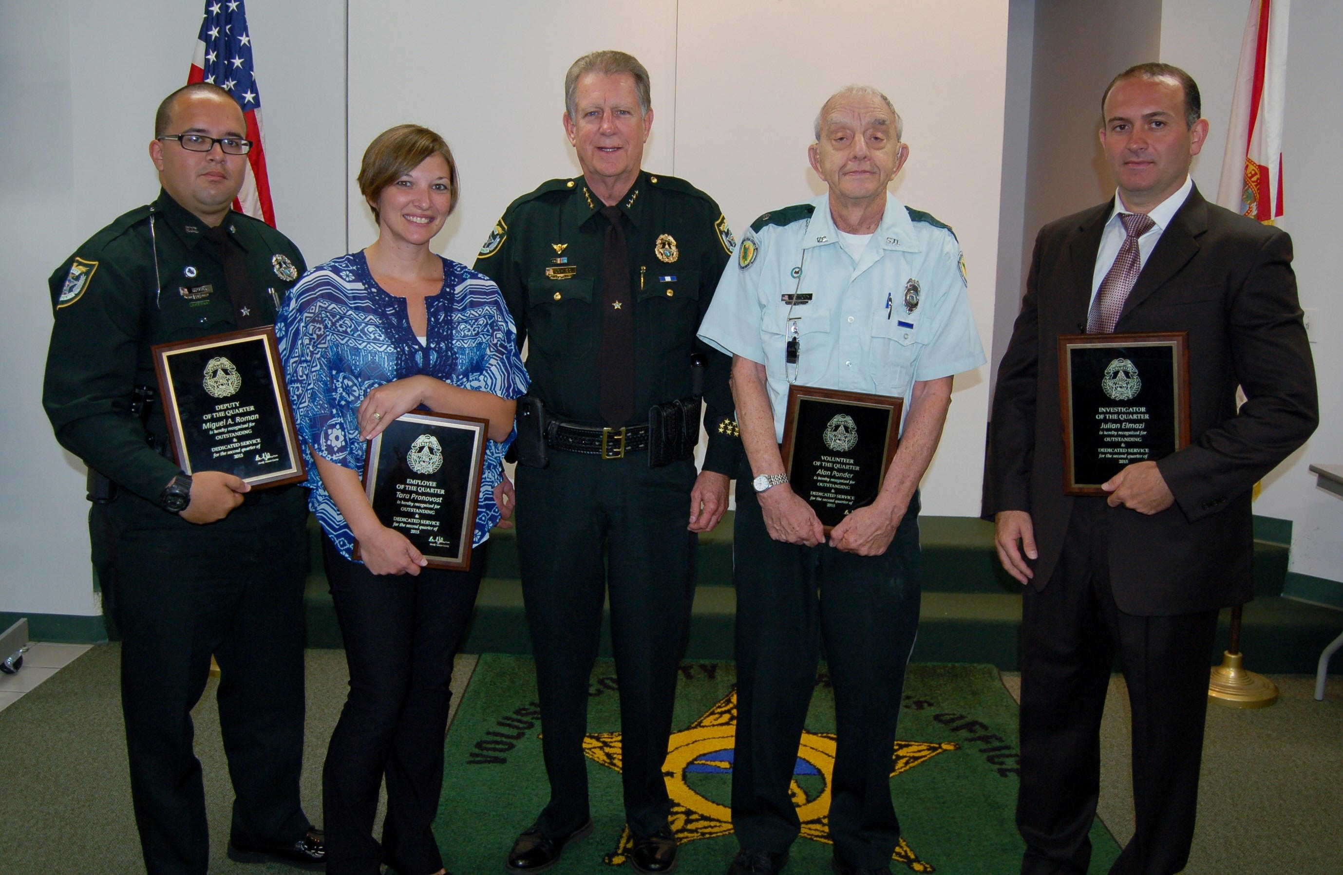Sheriff's Office Honors Employees of the Quarter Image