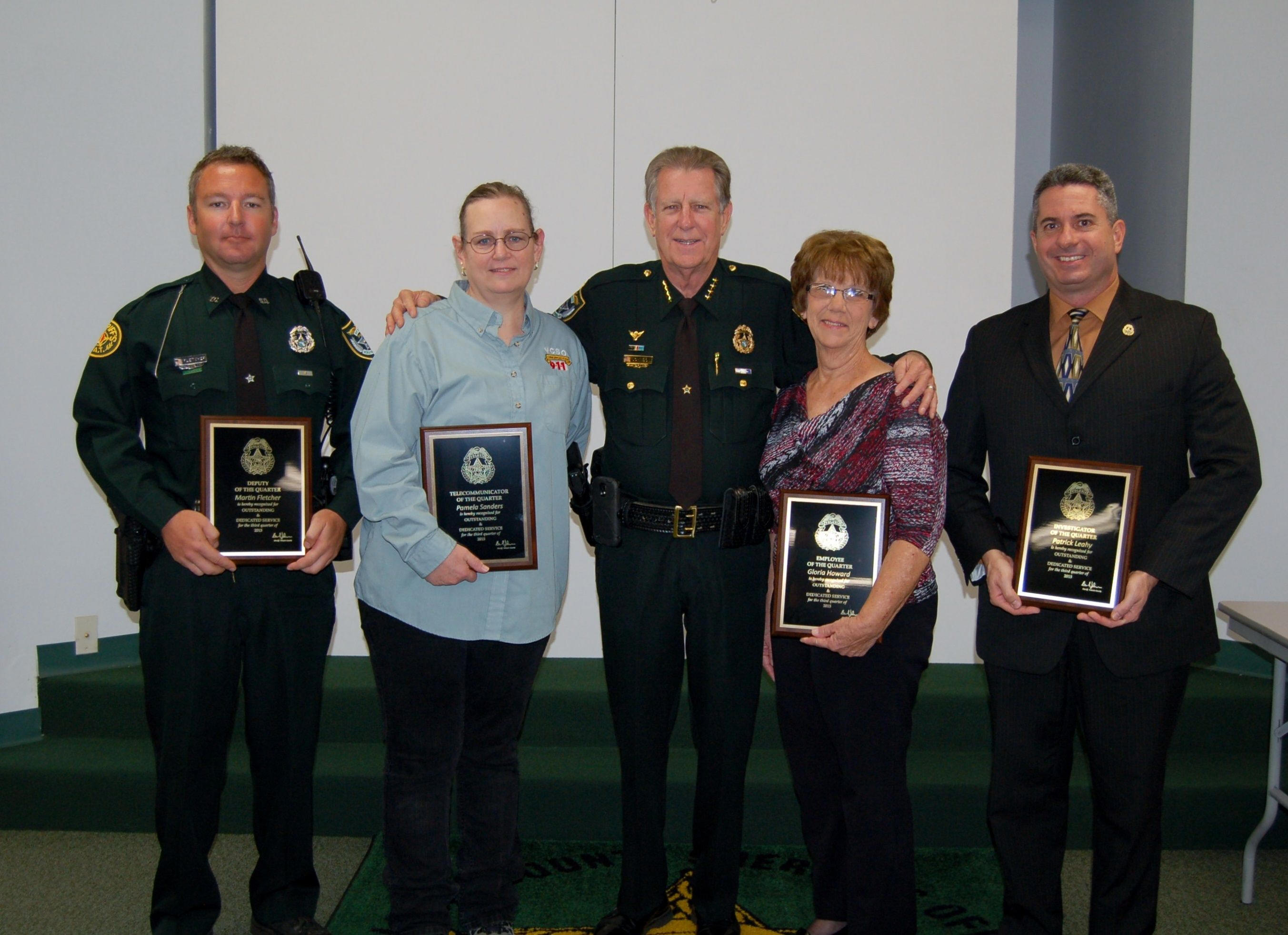 Sheriff's Office Recognizes Top Employees of the Quarter Image