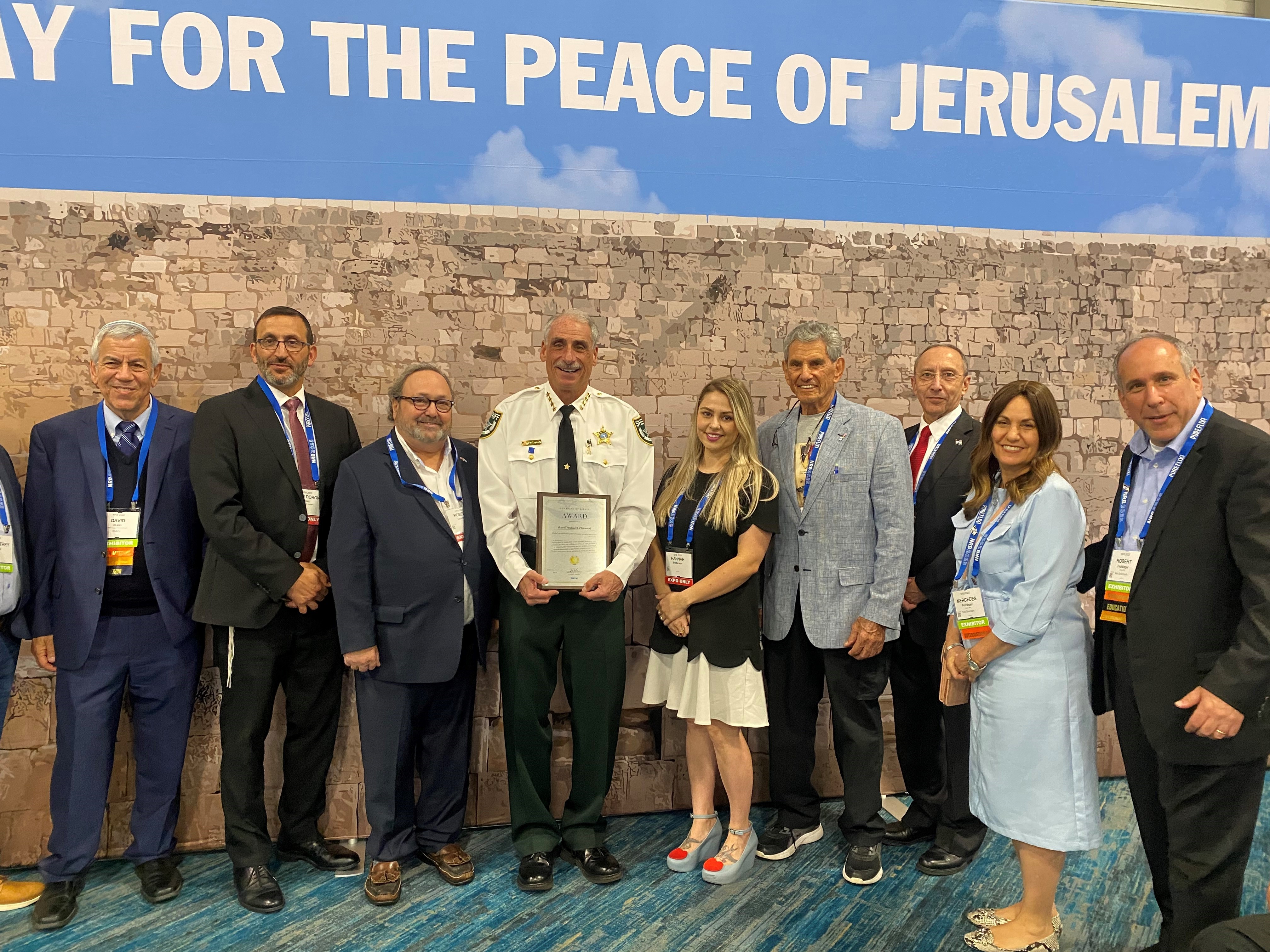 'Guardian of Israel' Award Presented To Sheriff Chitwood By Israeli Community Leaders Image