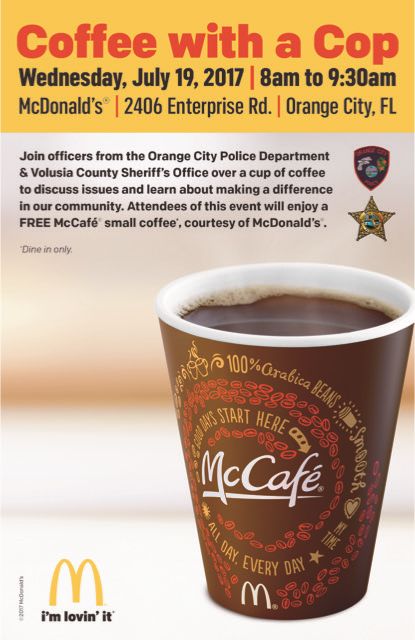 Coffee With A Cop July 19th Image