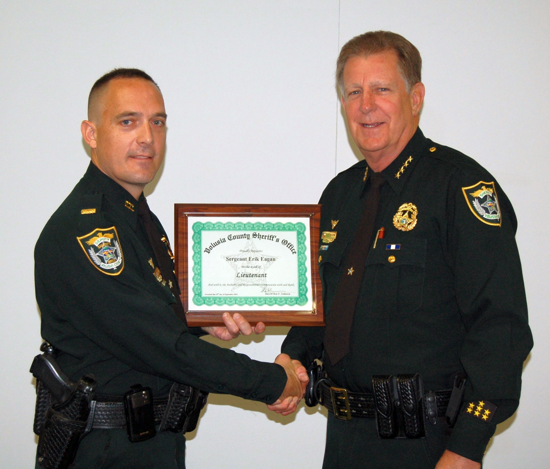 Sheriff Johnson Names New Lieutenant Image