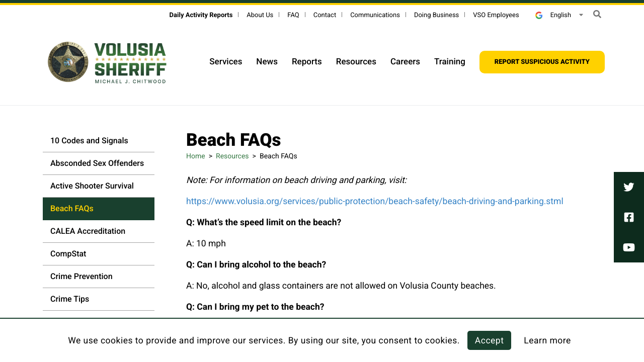 Beach FAQs | VSO
